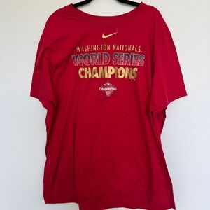 Nike Red World Series Champions Tee